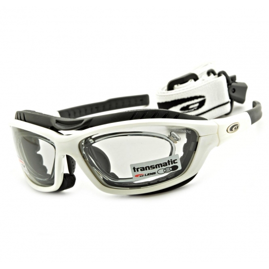 Fotochromowe okulary rowerowe przeciwsłoneczne GOGGLE T421-3R Korekcja + Pasek + Gąbka